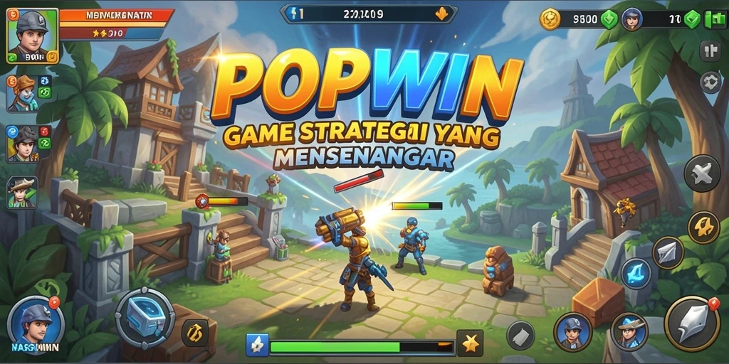 Tangkapan layar gameplay POPWIN yang penuh aksi dan strategi.