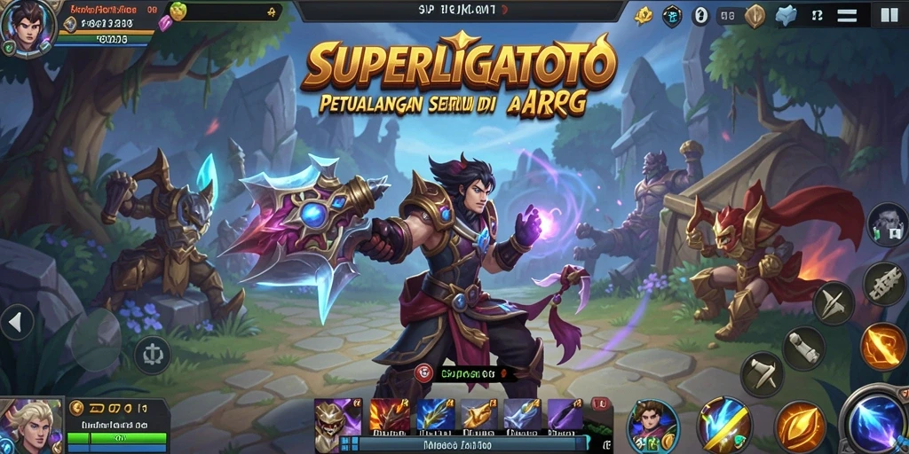 Gameplay seru di dunia fantasi SUPERLIGATOTO.