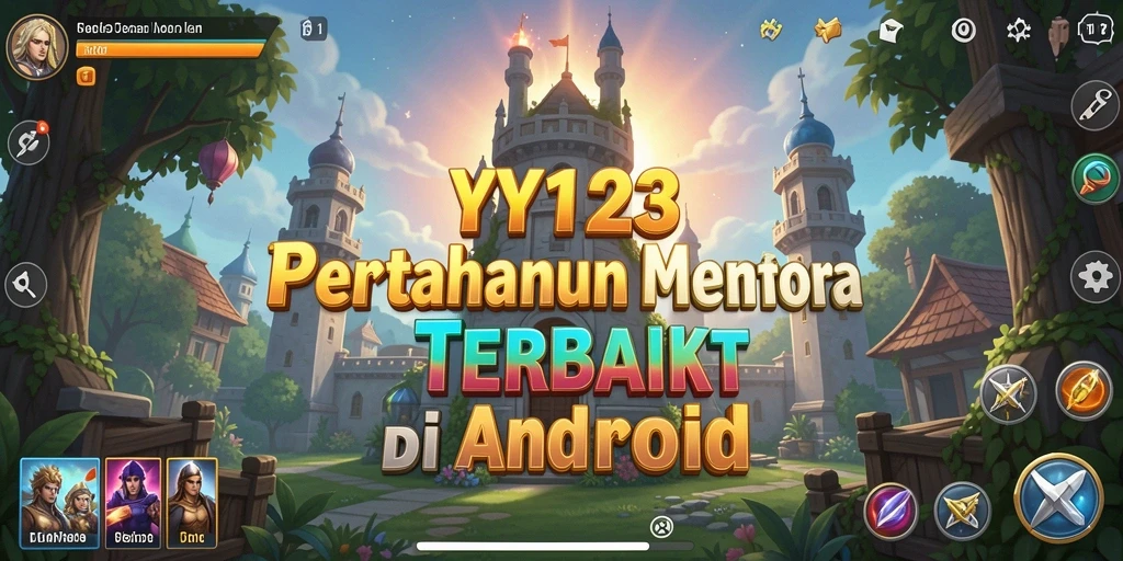 Screenshot menunjukkan gameplay menegangkan dalam Tower Defense.